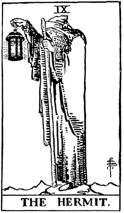 ウェイト版タロット 9.The Hermit(隠者)
