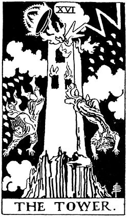 ウェイト版タロット 16.The Tower(塔)
