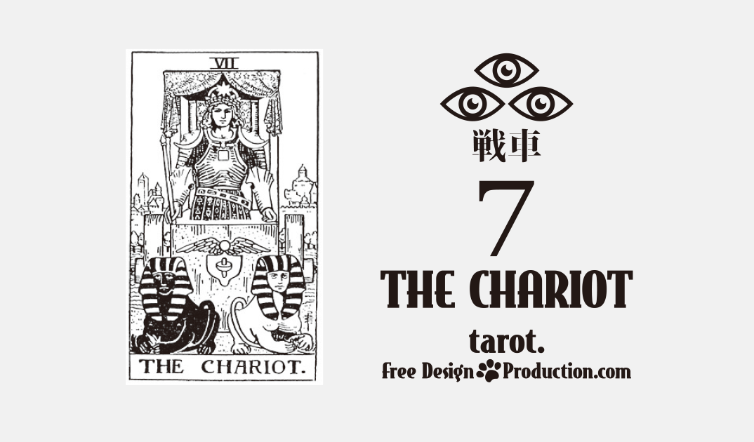 7.The Chariot（戦車）ウェイト版タロット サムネイル